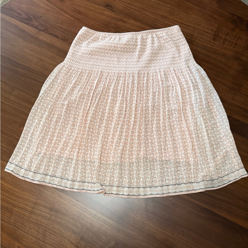 Max Studio Light Pink Printed Flowy Skirt